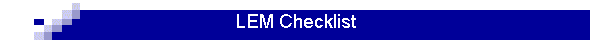 LEM Checklist
